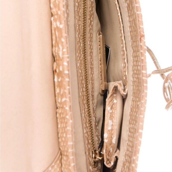 NWT HERVE LEGER Snakeskin Embossed Quilted Lamb Leather Elsa Shoulder Bag - Picture 5 of 5